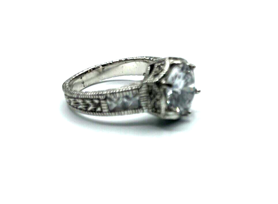 Mega Statement 925 Silber Ring Zirkonia Feuer Ø 10 mm RG 60 Ø 19 mm Cocktail7