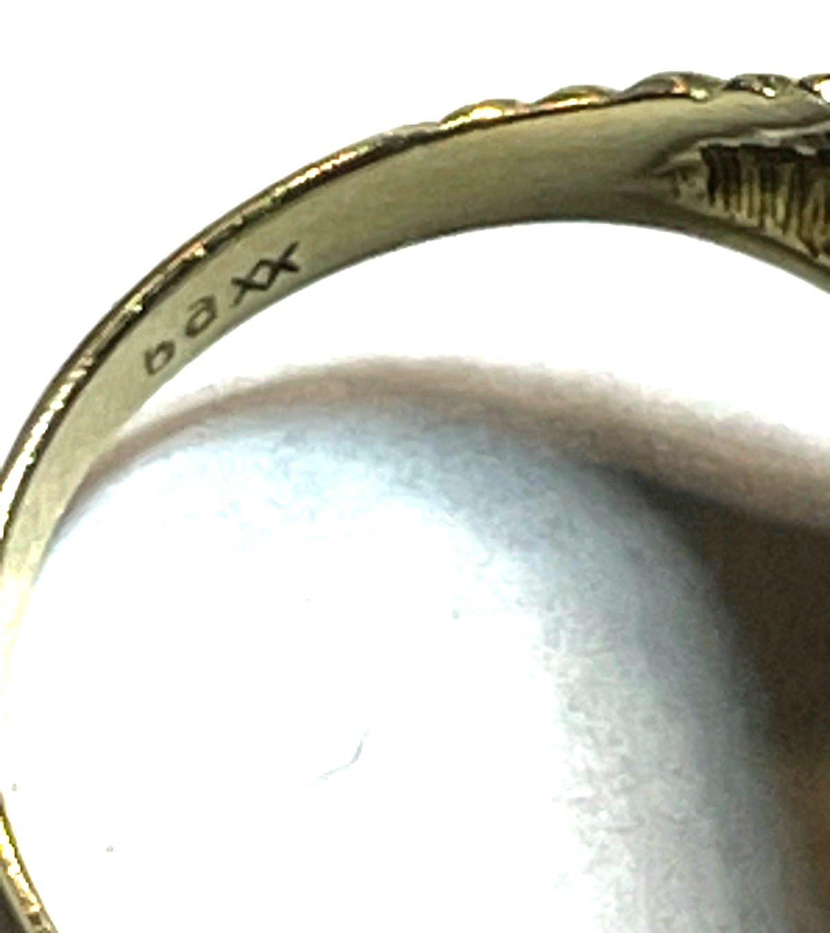 Vintage 333 Gold 8 K Rauchquarz Ring Ø 17 mm RG 53 Juwelier Qualität sehr gepfl.3
