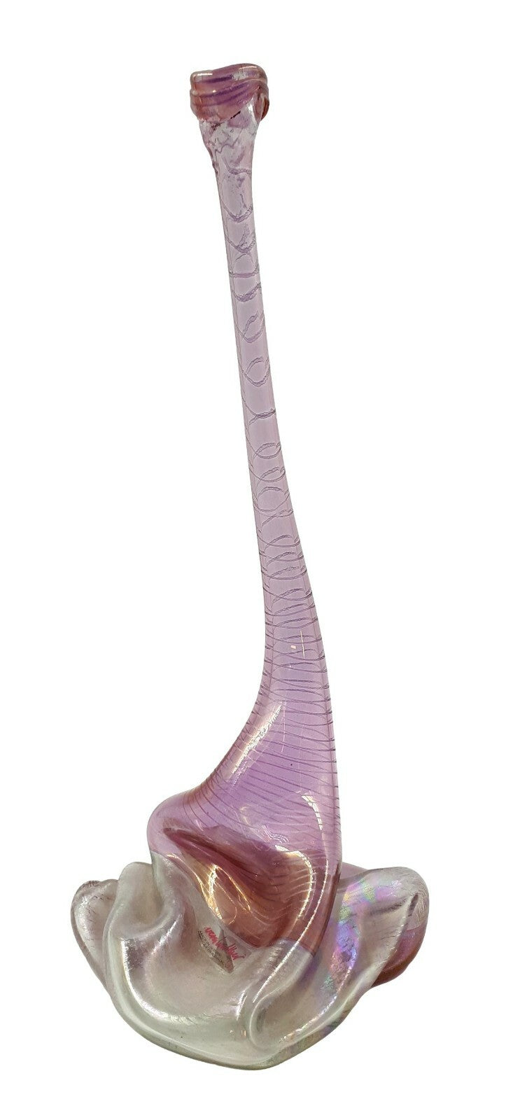 Cobra Vase - Design Heiner Düsterhaus für Vera Walther Studioglas - signiert 1