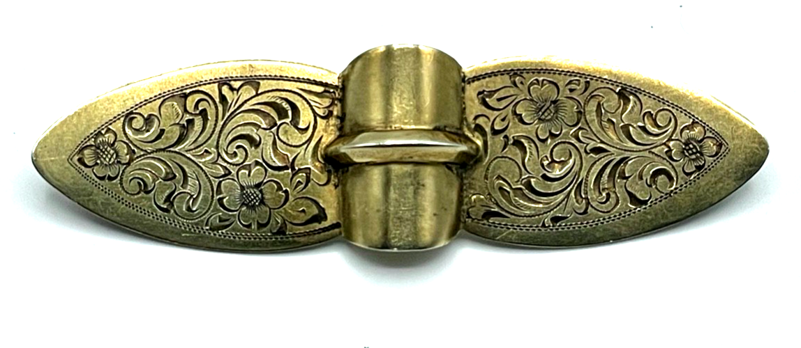 Art Déco TEKA 835 Silber Brosche 20er J Anstecknadel Wiener Gravur Handarbeit1