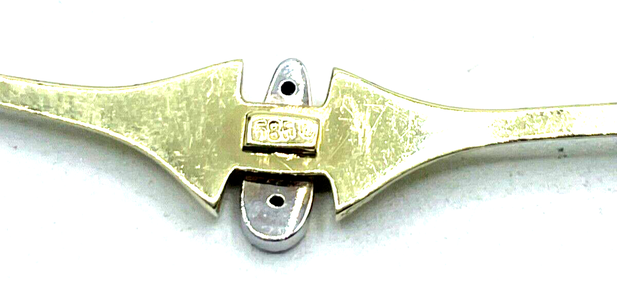 585 Gold 14 K Kette Collier Goldkette Brillanten L42,5cm 8,94Gr Juwelier Design7