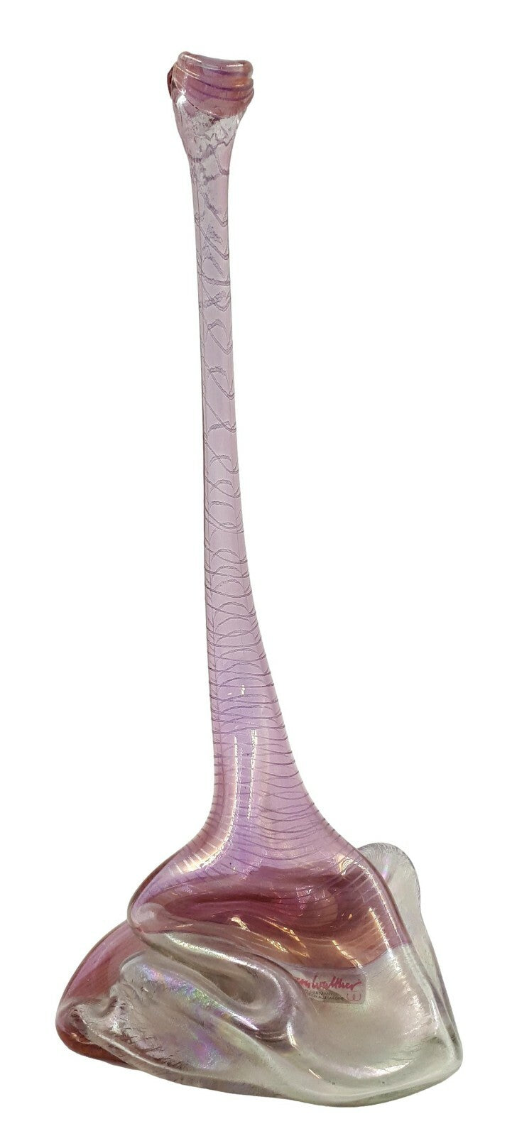 Cobra Vase - Design Heiner Düsterhaus für Vera Walther Studioglas - signiert 2