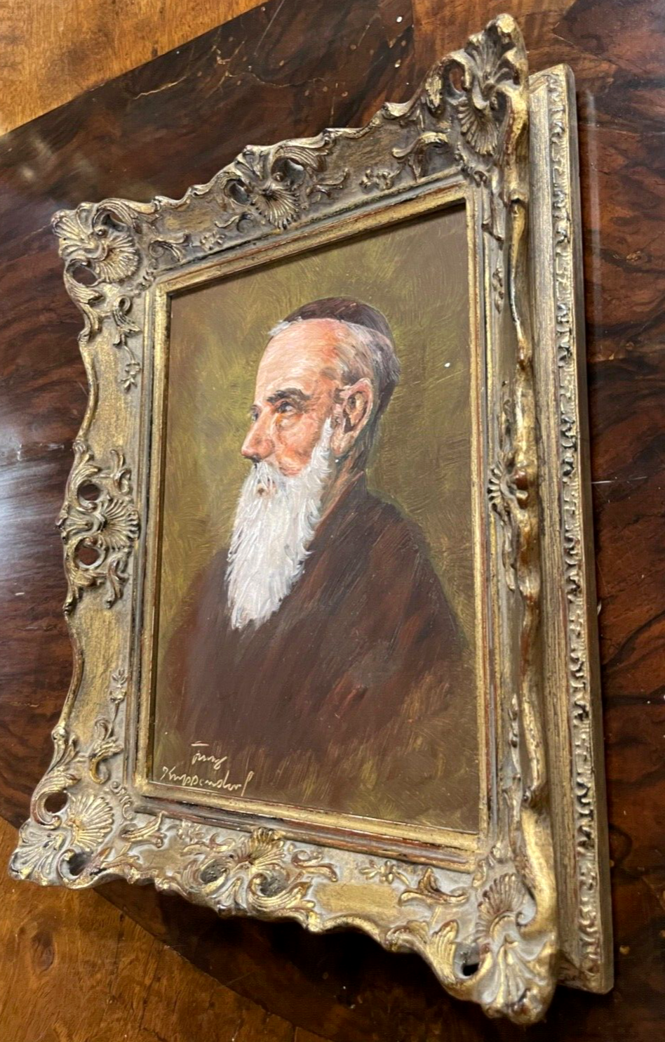 Ölgemälde Franz Krippendorf 1907-1982 Geistlicher mit Bart im Ornat Porträtbild2