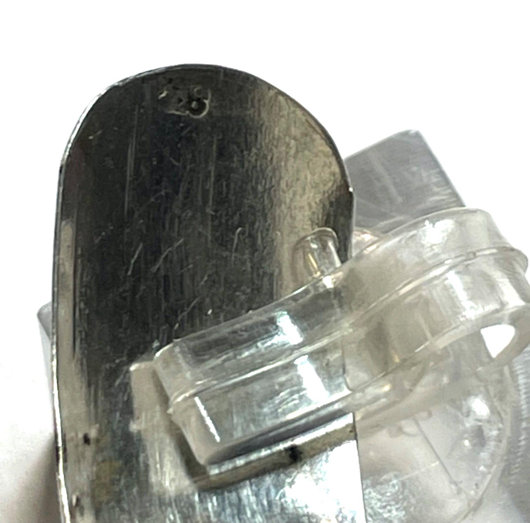 Antik 830 Silber Armreif um 1900 florales Dekor Kinder Reif Ø 52 x 46 mm gepfl.3