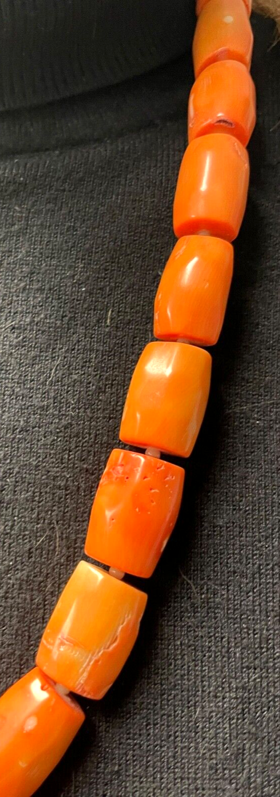 Mega Korallen Kette Statement Kette Koralle Lachs farb. im Verlauf L 70cm2