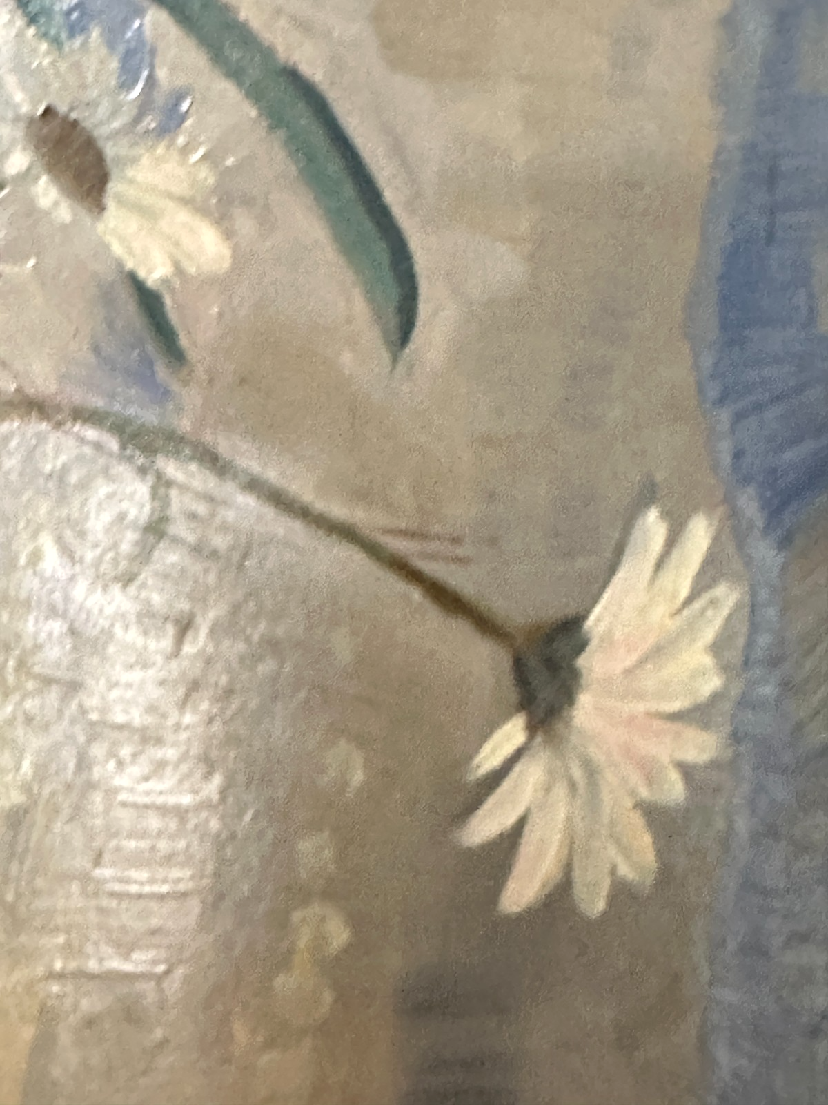 H. L. Umgelter – Florales Stillleben mit Lupinen, Lein & Lilien – Öl auf Platte9