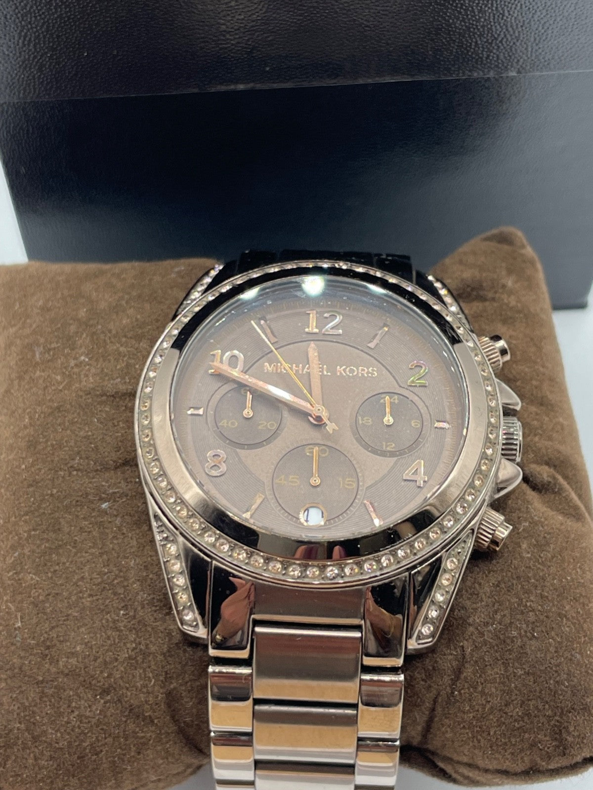 Michael Kors Damen Uhr Original Box + Papiere Bronze farbig 1A gepflegt !!!!!1