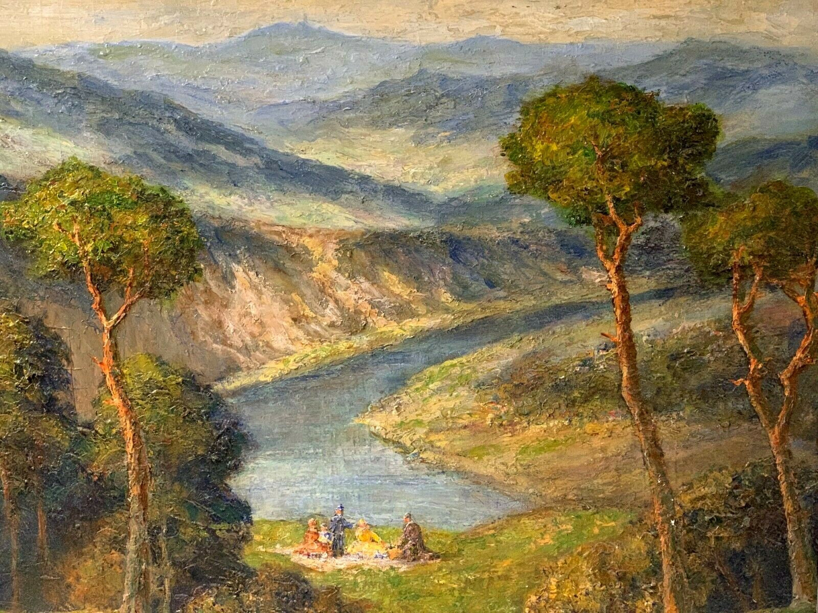 Wolfgang Heinz Unger *1929 - Wanderrast - Öl auf Holzplatte - gerahmt - signiert1