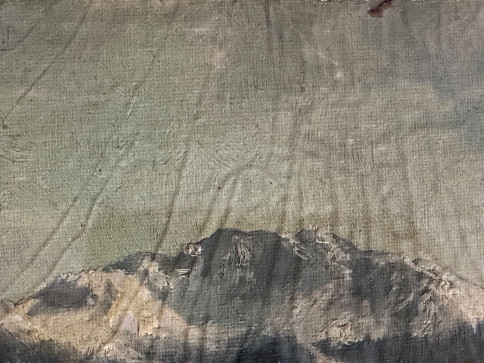 Fritz Halberg-Krauss  1874–1951  Öl/Masonit Alpenpanorama signiert - Prunkrahmen10