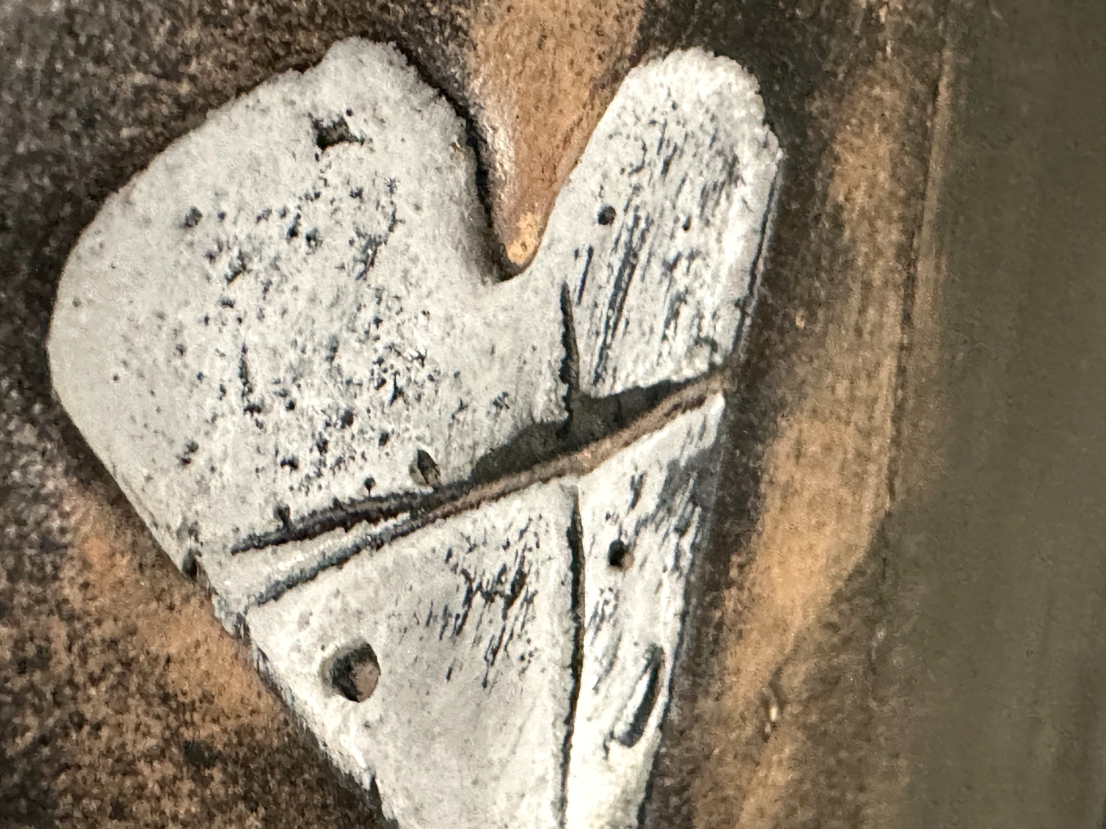 Lij bet – Tabernacolo con cuore 1987 – Terracotta -  Herz, Typografie - gerahmt8