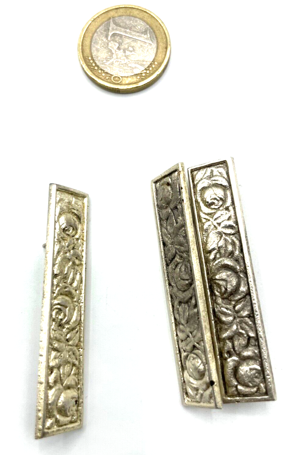 Vintage 9 x identische Brosche Anstecknadel Rose Motiv Handarbeit sehr gepflegt5