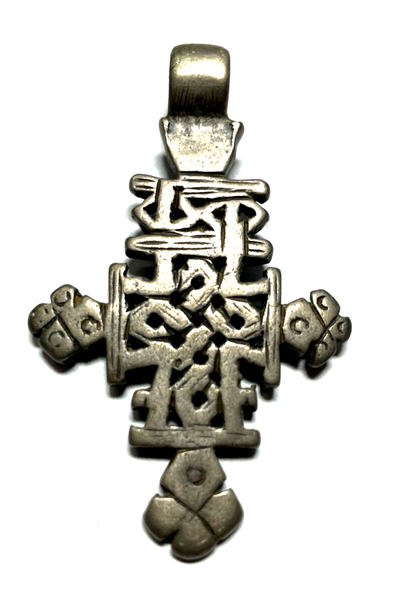 Unikat großer Zinn Anhänger Wikinger Kelten Amulett verschlungene Knoten unisex0