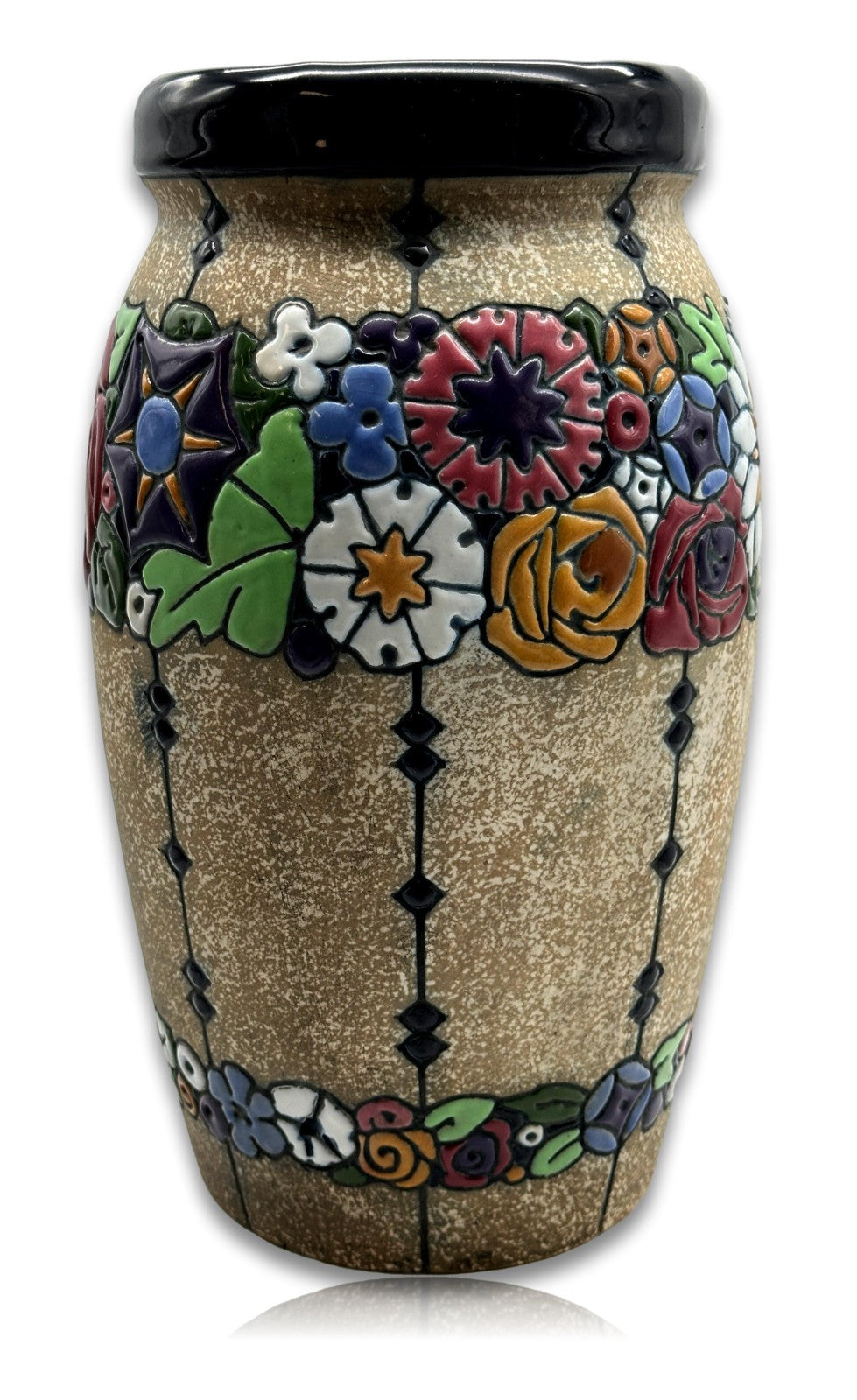 Seltene Jugendstil-Vase der Amphora-Werke, Turn-Teplitz – um 1900 - Keramik0