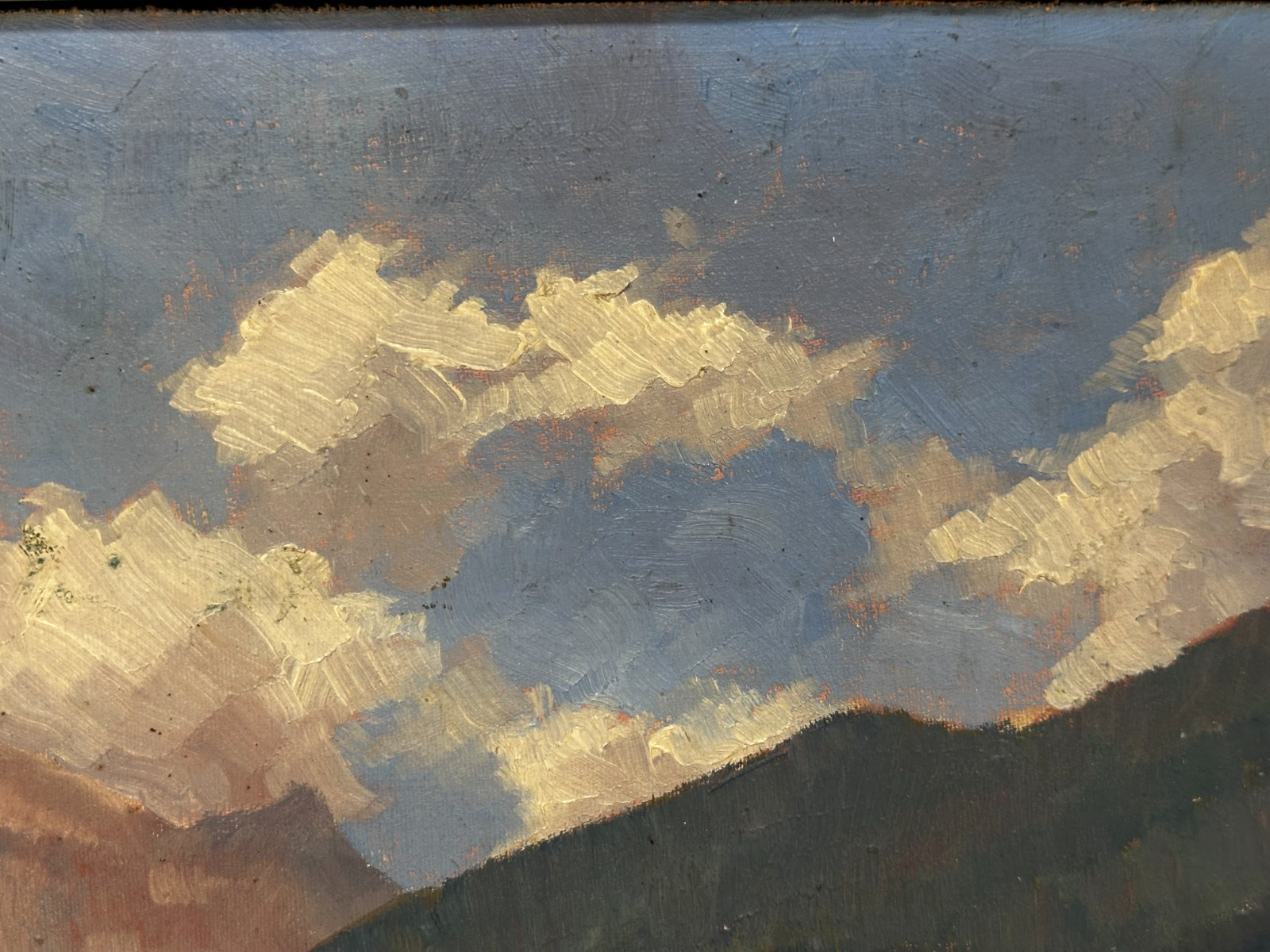 Ernst Feuerstein 1903–1960 Bauernhof an der Zugspitze  Öl auf Masonit - signiert11