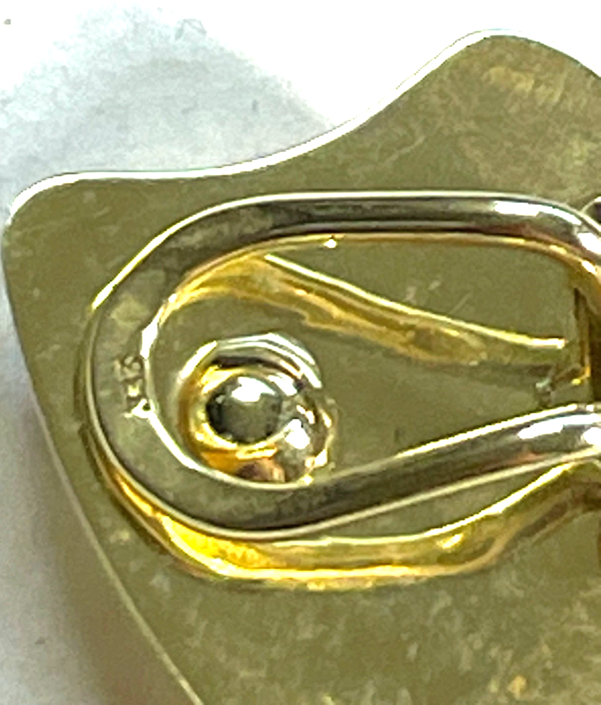 Paar 333 Gelbgold Ohrclips Clips elegante Struktur 19 x 16 mm top gepflegt5