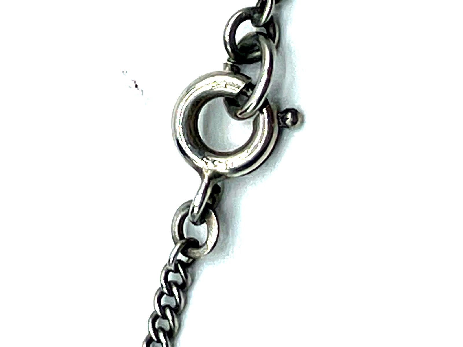 Vintage Rarität Operculum Augenachat Collier Halskette 835 Silber sehr gepflegt7
