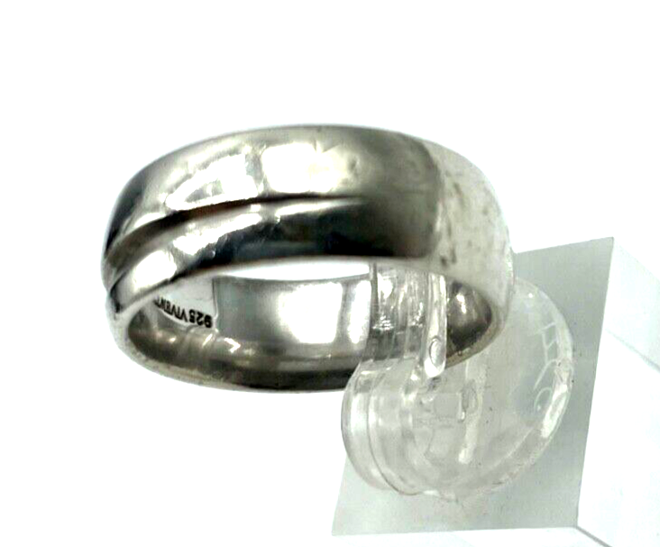 Viventy Bernd Berger 925 Silber Ring Bandring Ø 20 mm RG 63 Handarbeit B 8 mm2