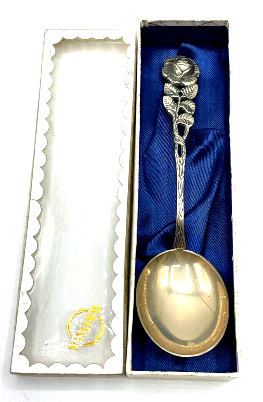 Antiko 800 Silber Rahmlöffel Sahnelöffel Hildesheimer Rose gepflegt 33,61 Gr.8