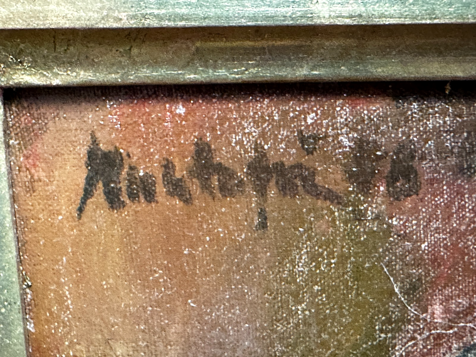 Expressives Herrenporträt Öl auf Leinwand – kraftvoller Charakterkopf - signiert8
