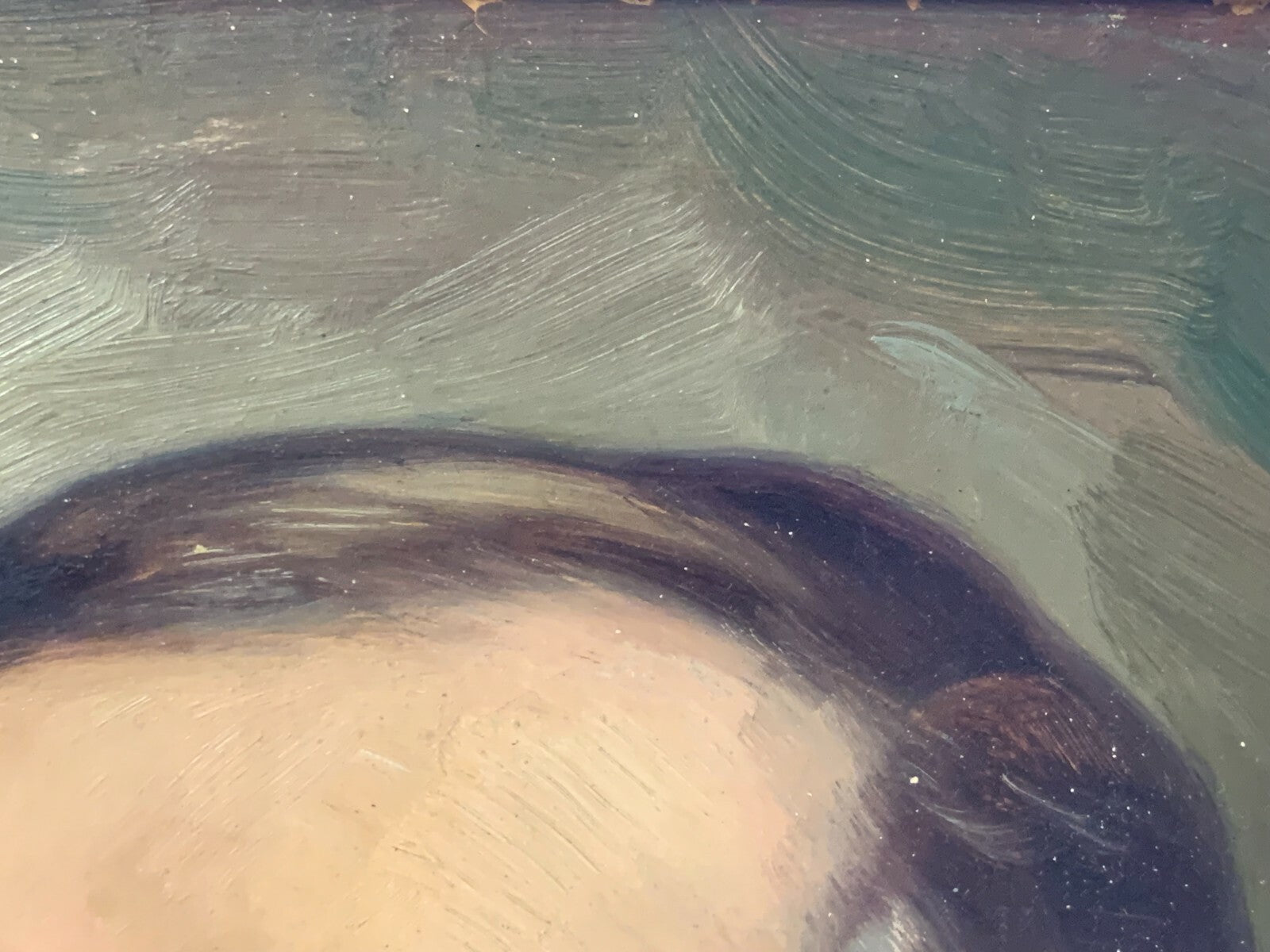 Ölgemälde - Öl auf Holzplatte - Portrait Porträt - Brustbild Gentlemen Mann5