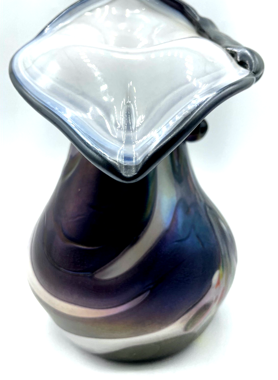 Attraktive Glaskunst Vase Designer Krug Anton Marek Grenzglashütte 1990-19998