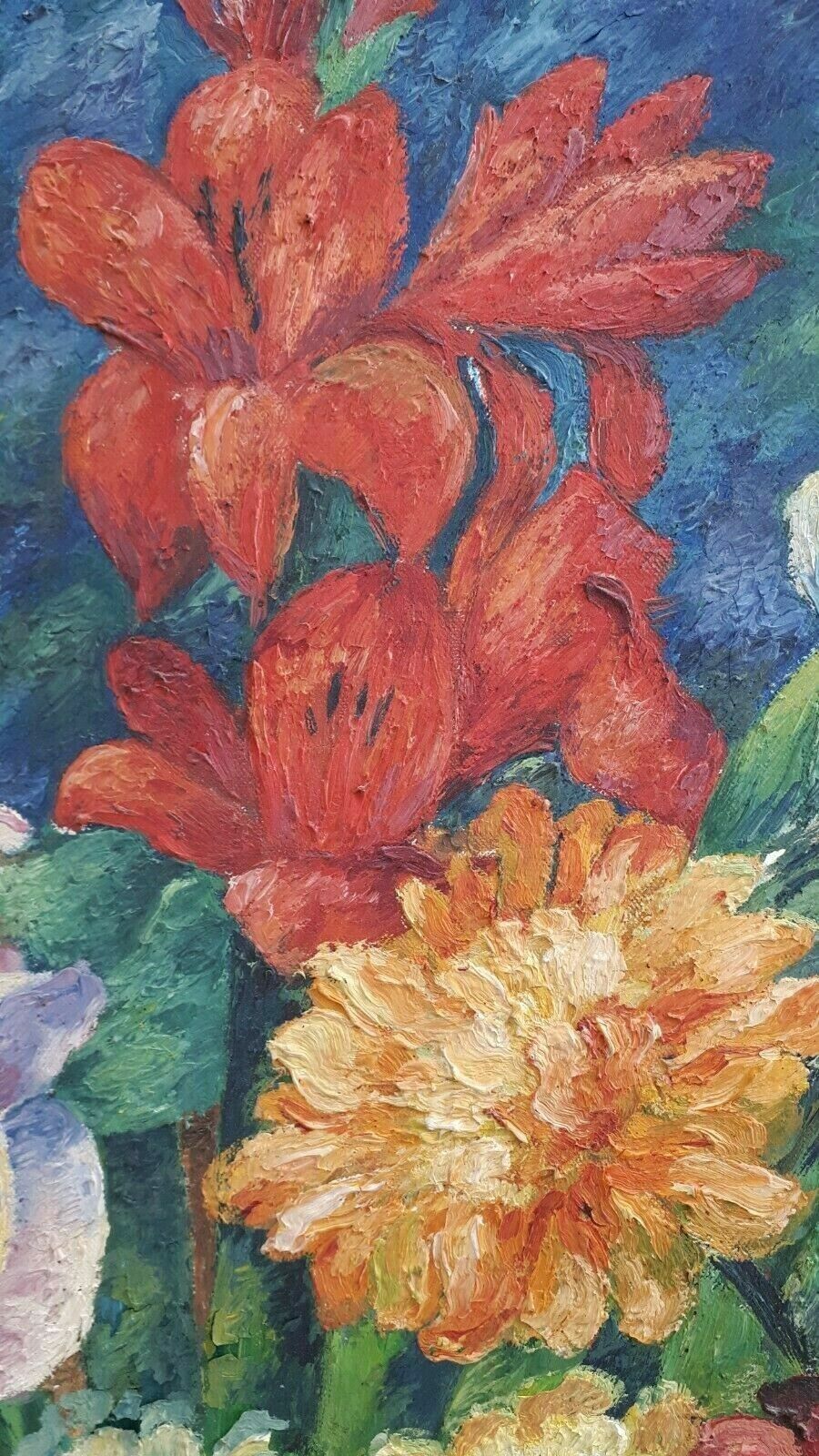 Eduard Sturm 1941 - Stillleben Blumenstrauß Impressionismus - Öl auf Leinwand2