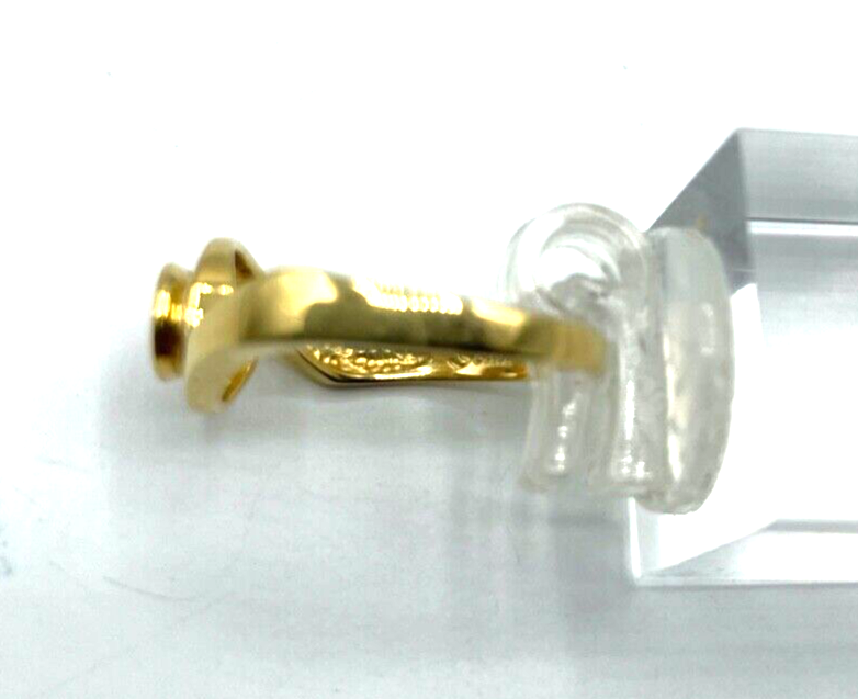 750 Gold 18K Ring Solitär Zirkon klassisch Ø 19 mm RG 60 Juwelier sehr gepflegt4
