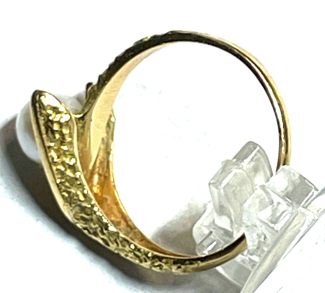 Solider 750 Gold 18 K Ring 17,5 mm RG 55 Akoya Perle elegantes Design Juwelier5