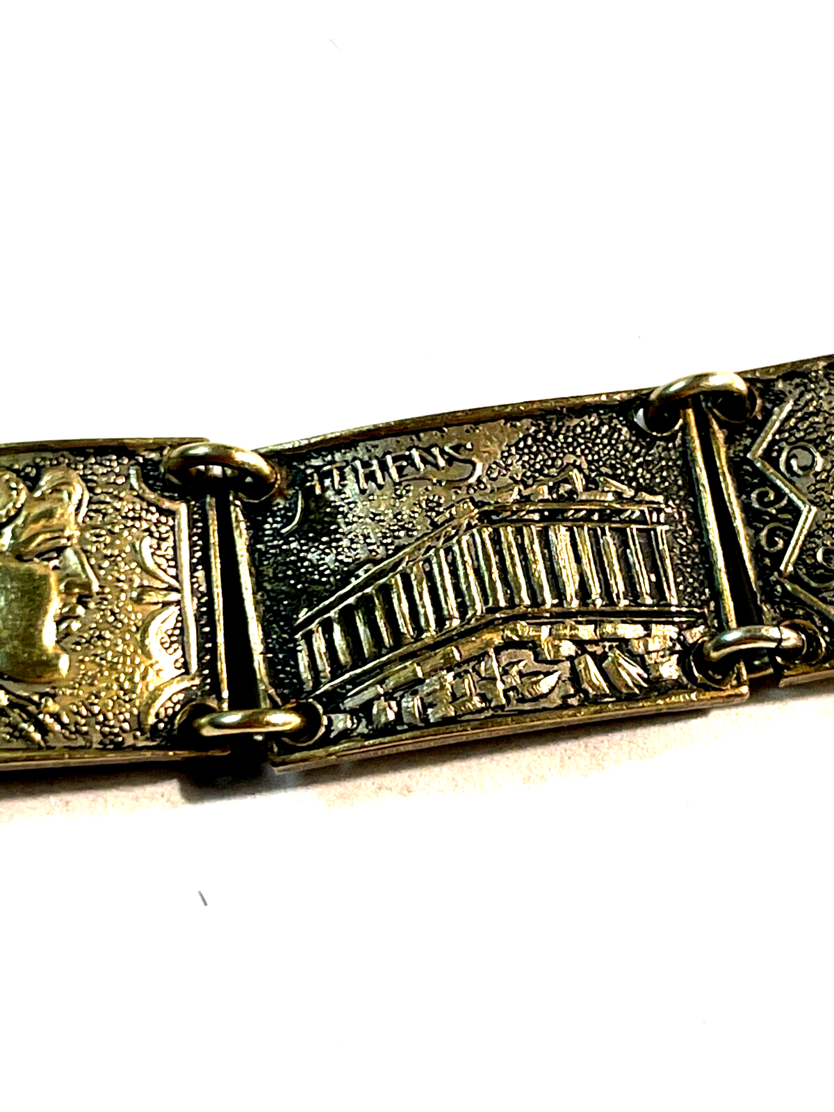 Antik Armband Reise Souvenir Andenken Griechenland Tempel Götter etc. L 19 cm9