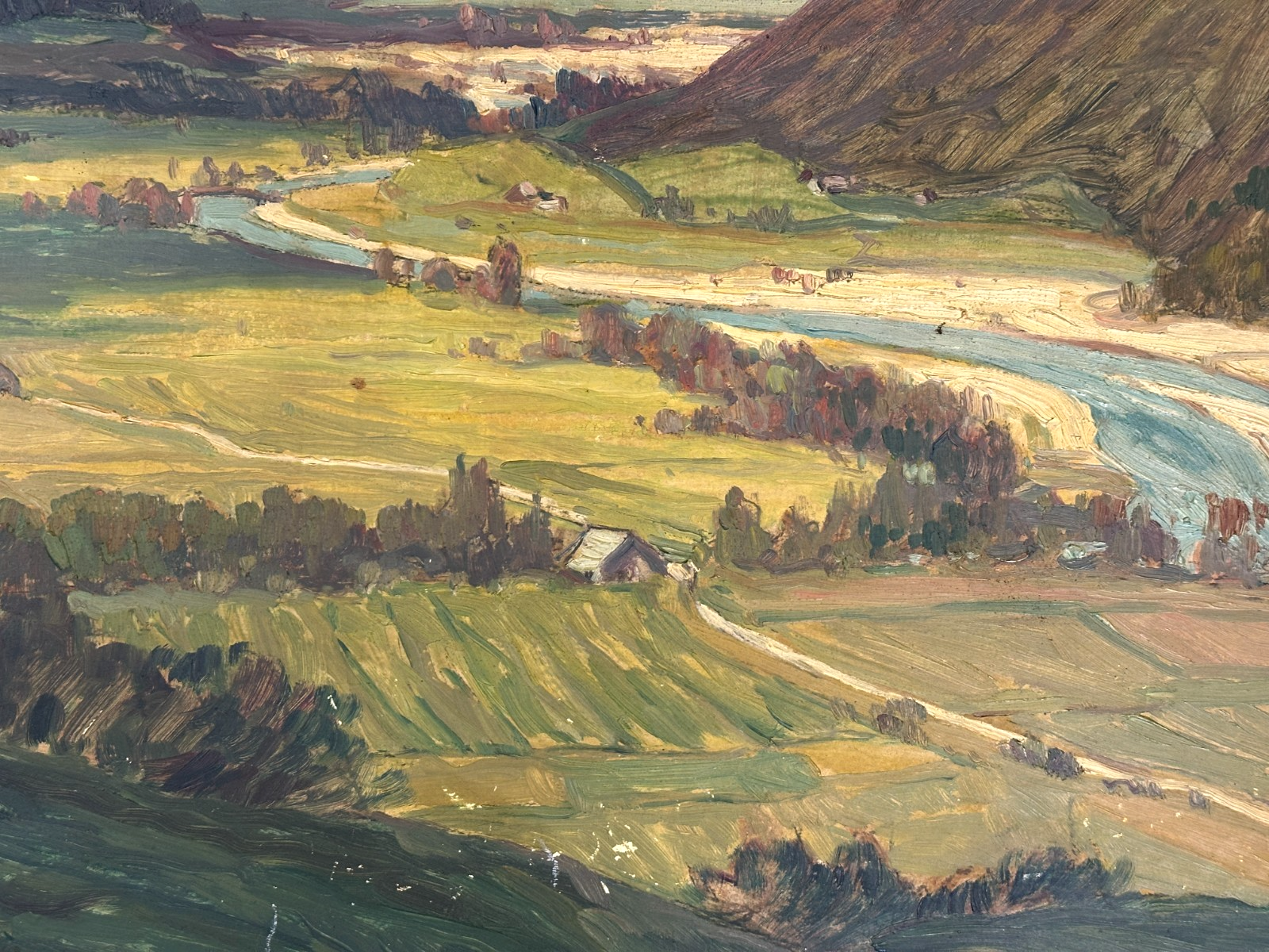 Max Werner (1928) - Ölbild Alpenlandschaft - signiert - Tirol Bayern - Öl auf Pl2