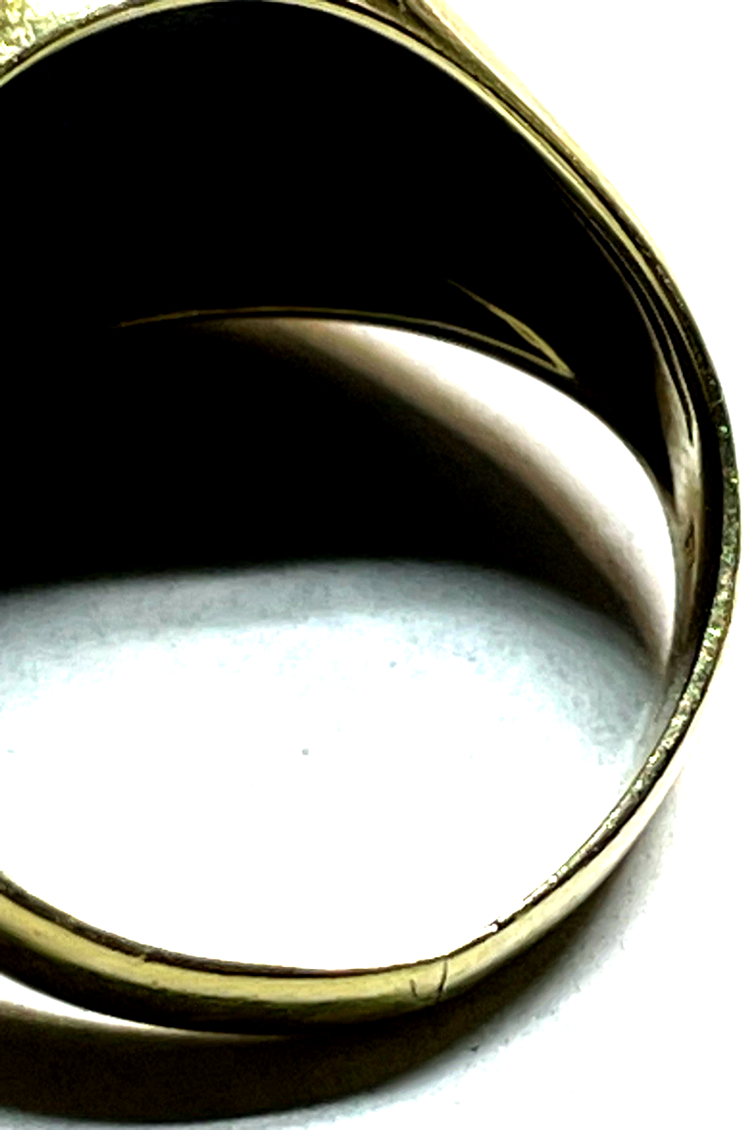 585 Gold 14 K Herrenring Ring Siegelring Lapislazuli Tafel Ø 20 mm RG 63 klassik12