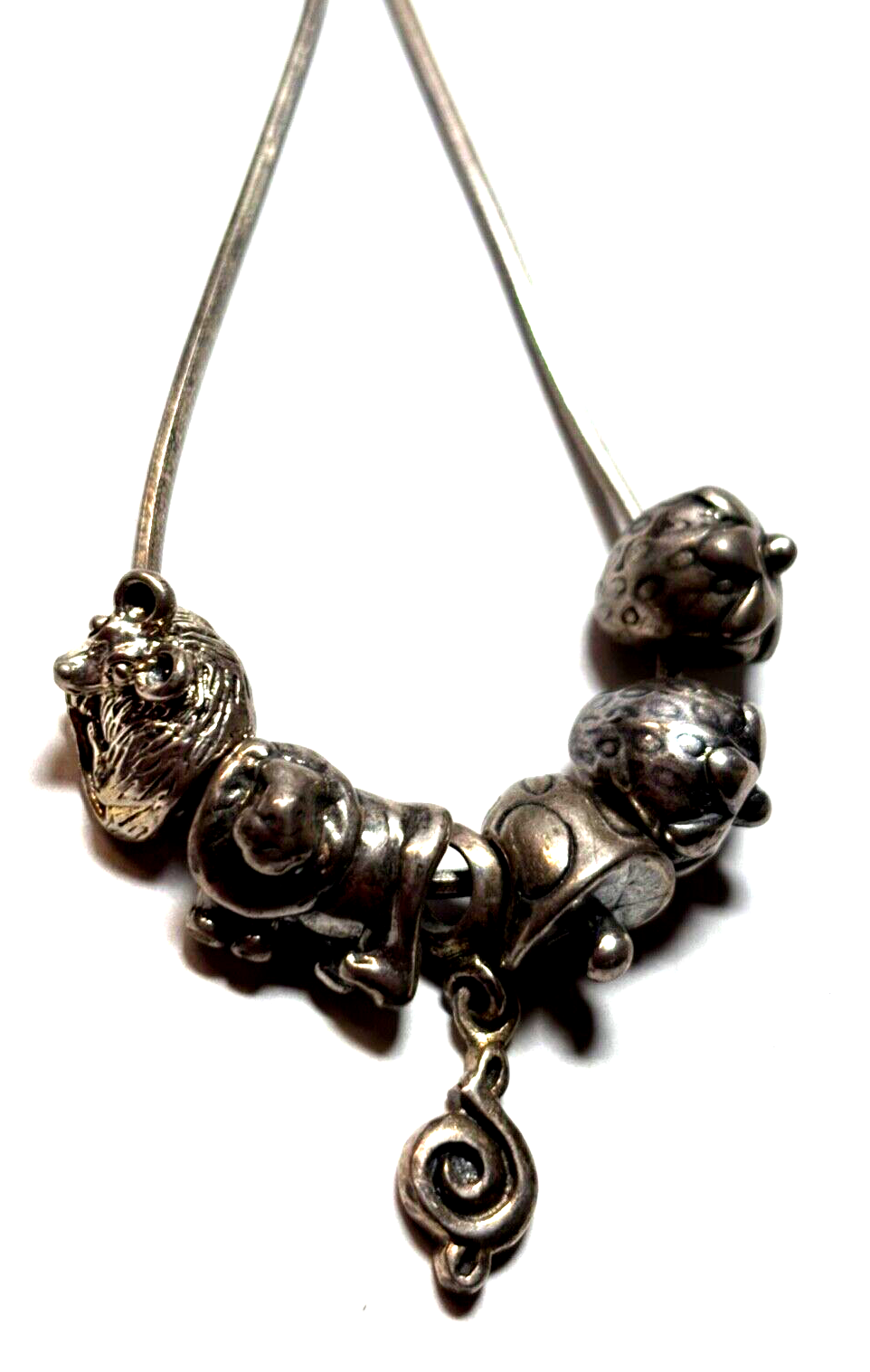 6 verschiedene 925 Silber Beads Charm Anhänger Silberanhänger gemischt neu0