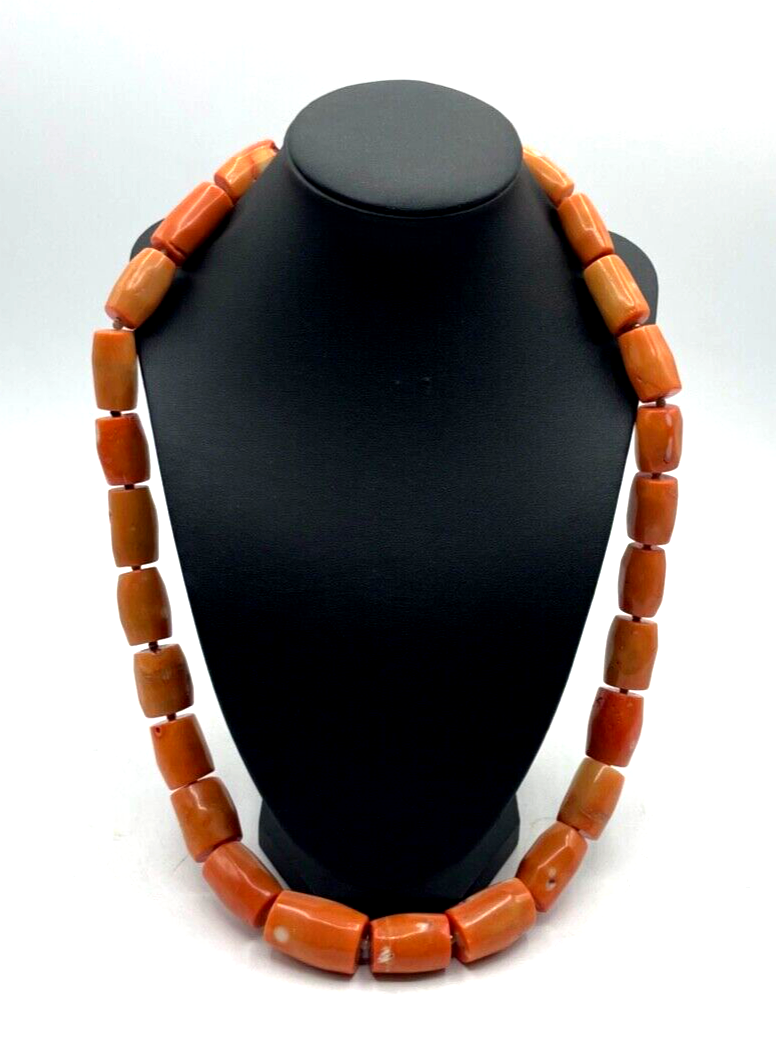 Mega Korallen Kette Statement Kette Koralle Lachs farb. im Verlauf L 70cm12