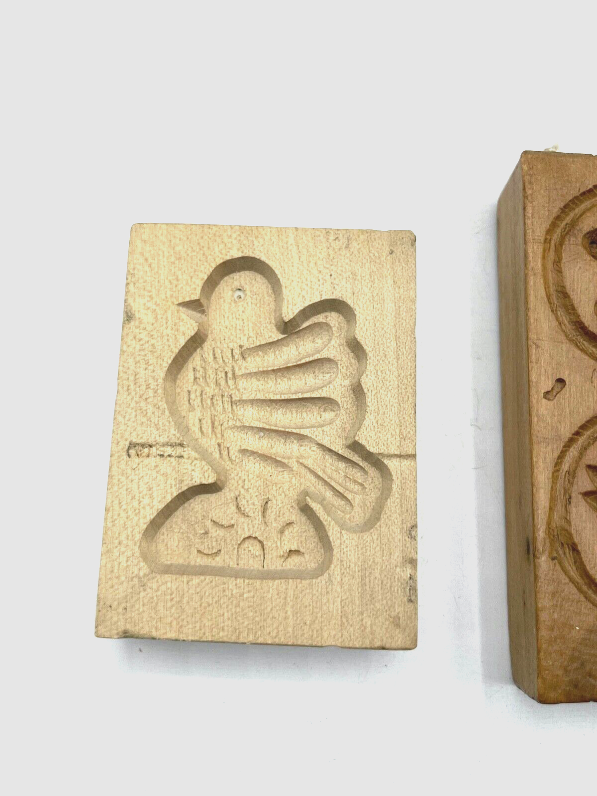 3x kl. Holzmodel Springerle Model Backmodel Holz Handarbeit diverse Motive2