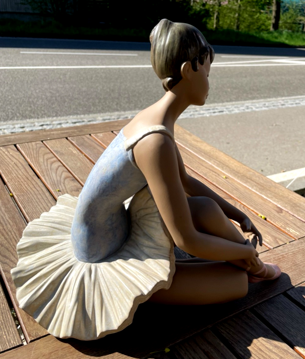 Große !!! Lladro Porzellan Figur Ballerina Ballett anmutige Tänzerin H 37 cm6