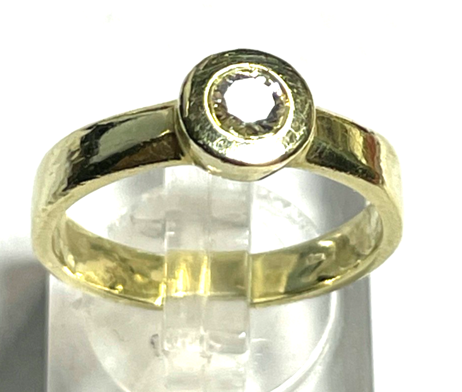 585 Gold 14 K Ring Solitär Brillant 0,5ct. unisex solide Juwelier Qualität RG 565