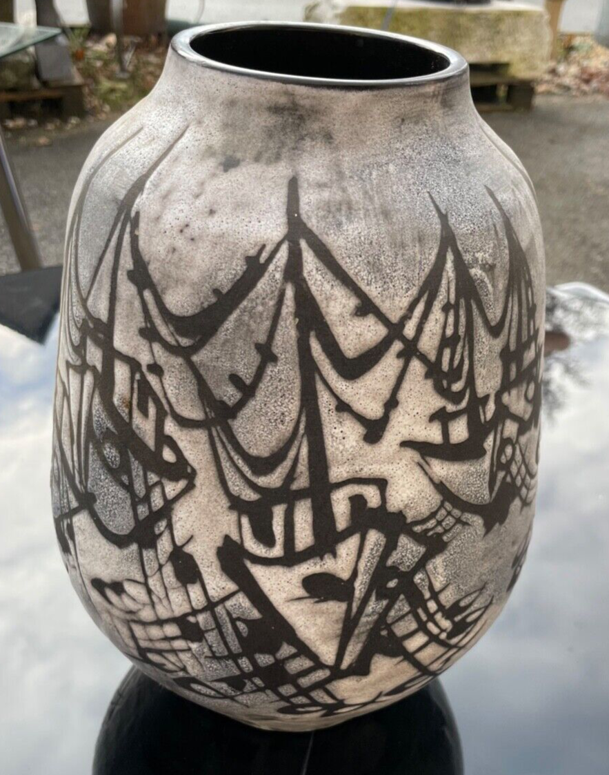 Handgefertigte Künstler Keramik Gustav Spörri Schaffhausen midcentury H 29 cm6