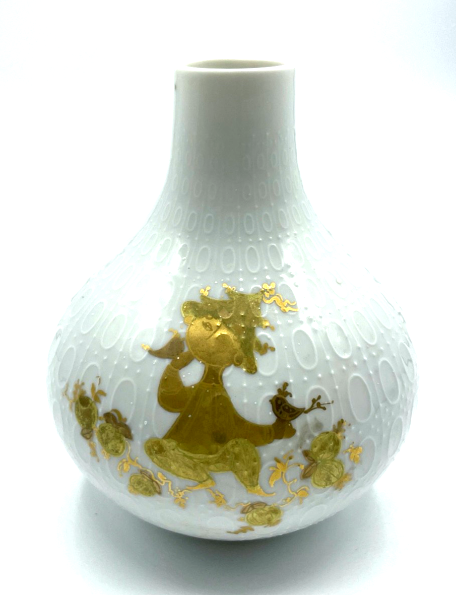 Vintage Rosenthal Porzellan Vase B. Wiinblad 70er J Blumenvase Romanze B0