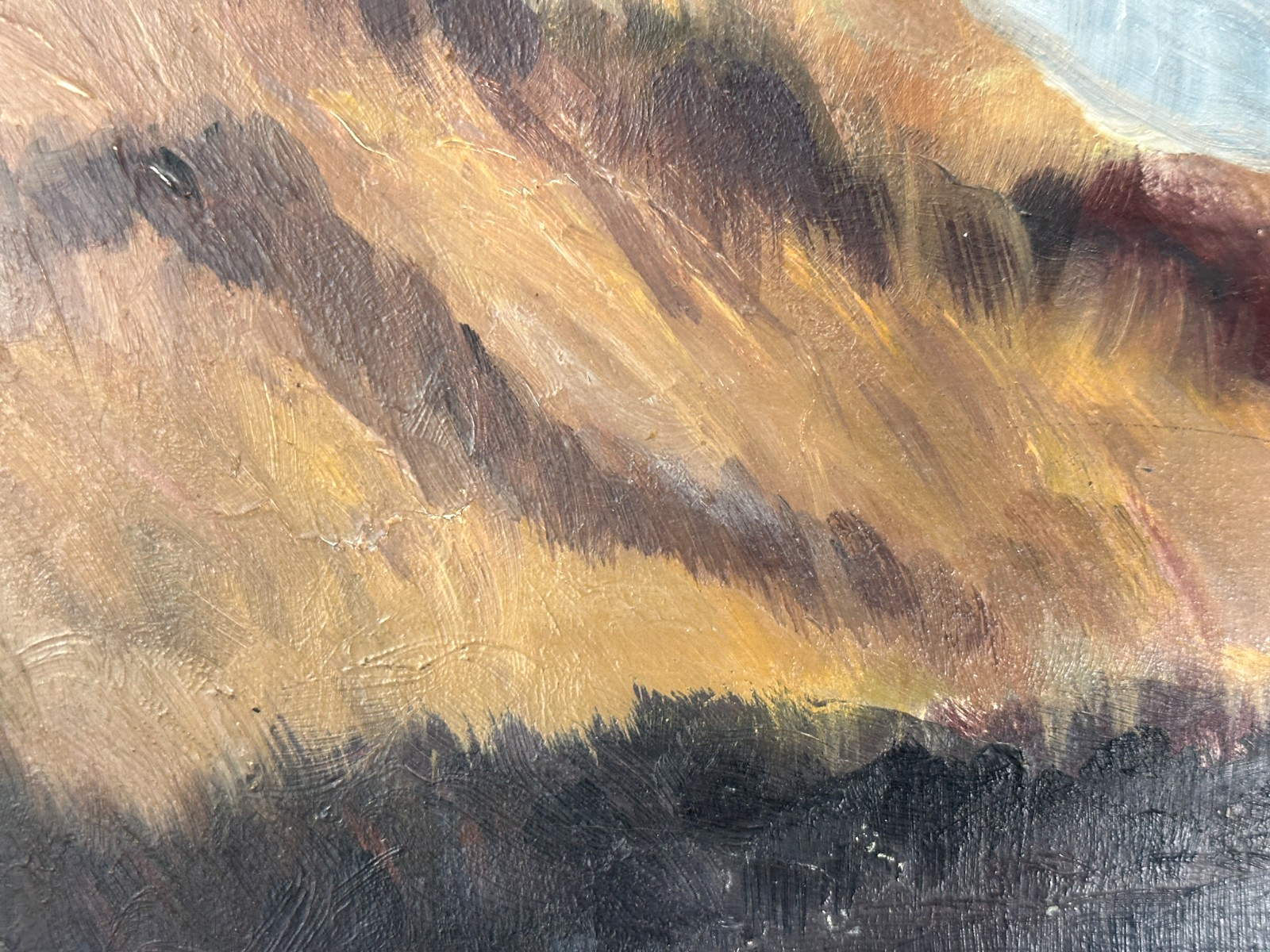 Otto Johne - Schneeschmelze im Allgäu - 1976 – Öl auf Hartfaser - signiert5