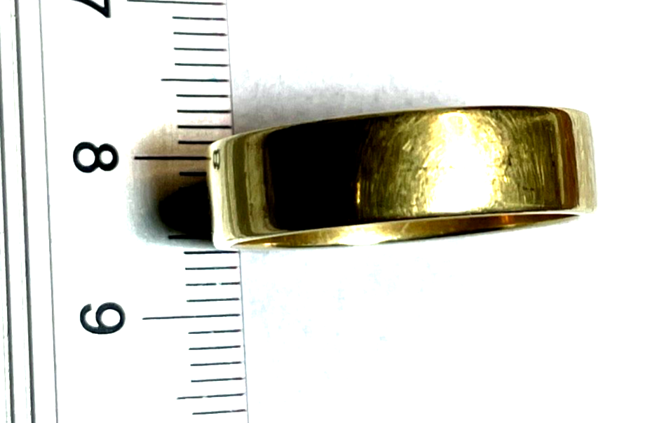Antik solider breiter Ehering in 585 Gold 14 K zum Umarbeiten geeignet! B 6,5 mm2