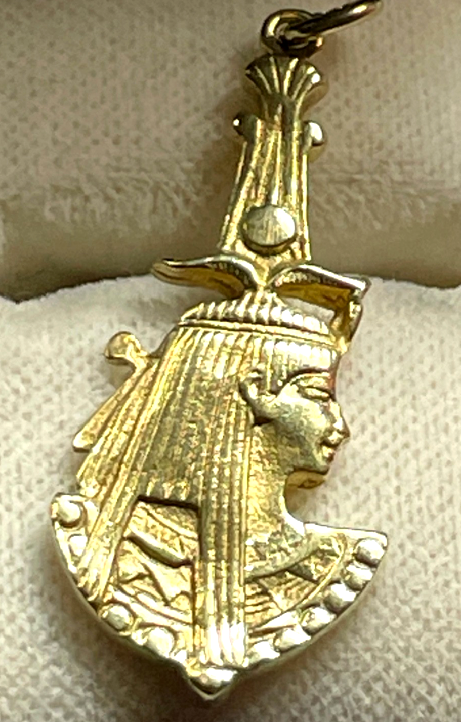 333 Gold 8 K Anhänger Göttin Isis L 37 B 15 mm solide Juwelier Qualität gepfl0