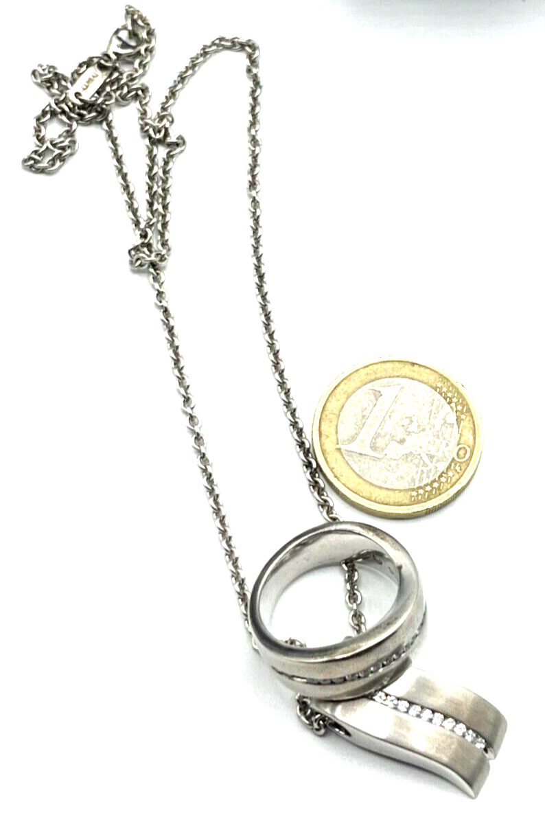 Viventy Bernd Berger Set 925 Silber Ring Bandring + Kette mit Anhänger Zirkonia7