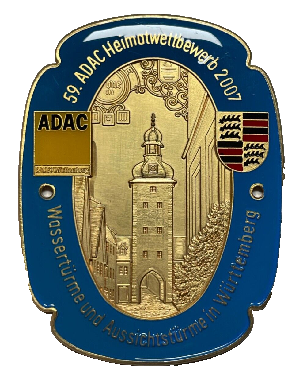 59. ADAC Heimatwettbewerb Württemberg 2007 Expedition Auto Plakette Car Badge1