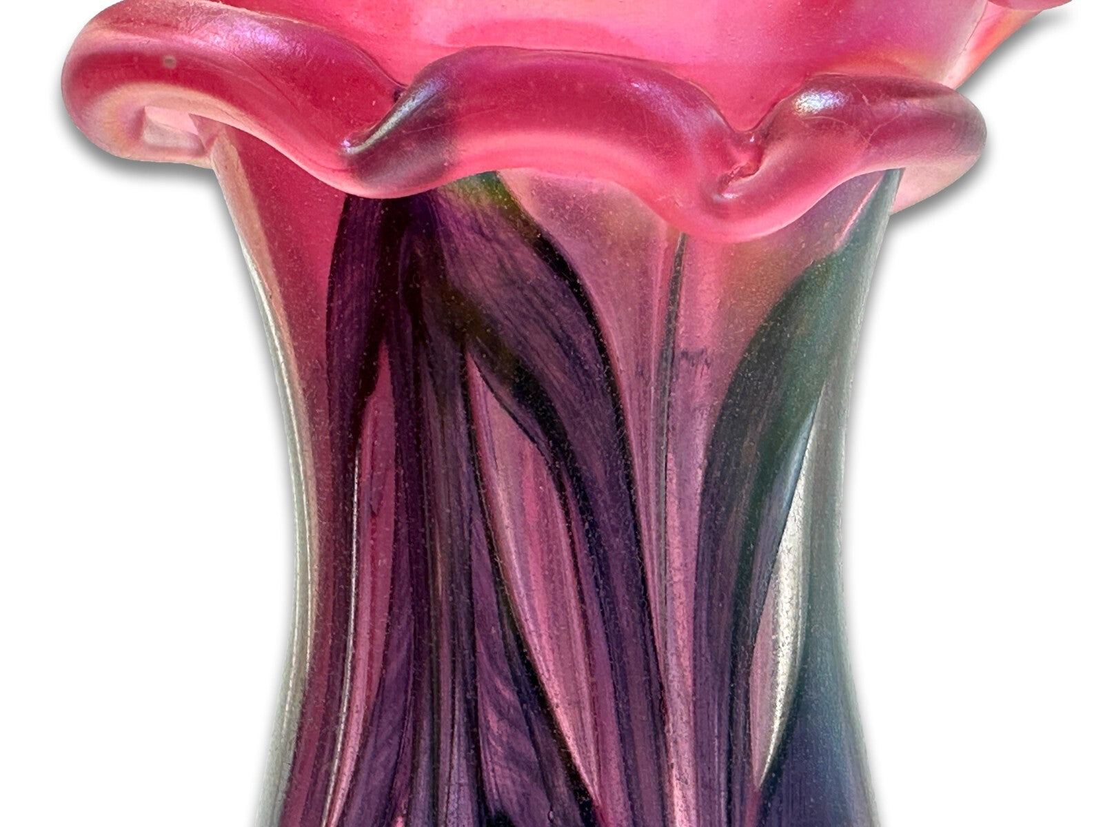 Murano Vase - Mid-Century - Henkelkrug Henkelvase - Irisierendes Glas6