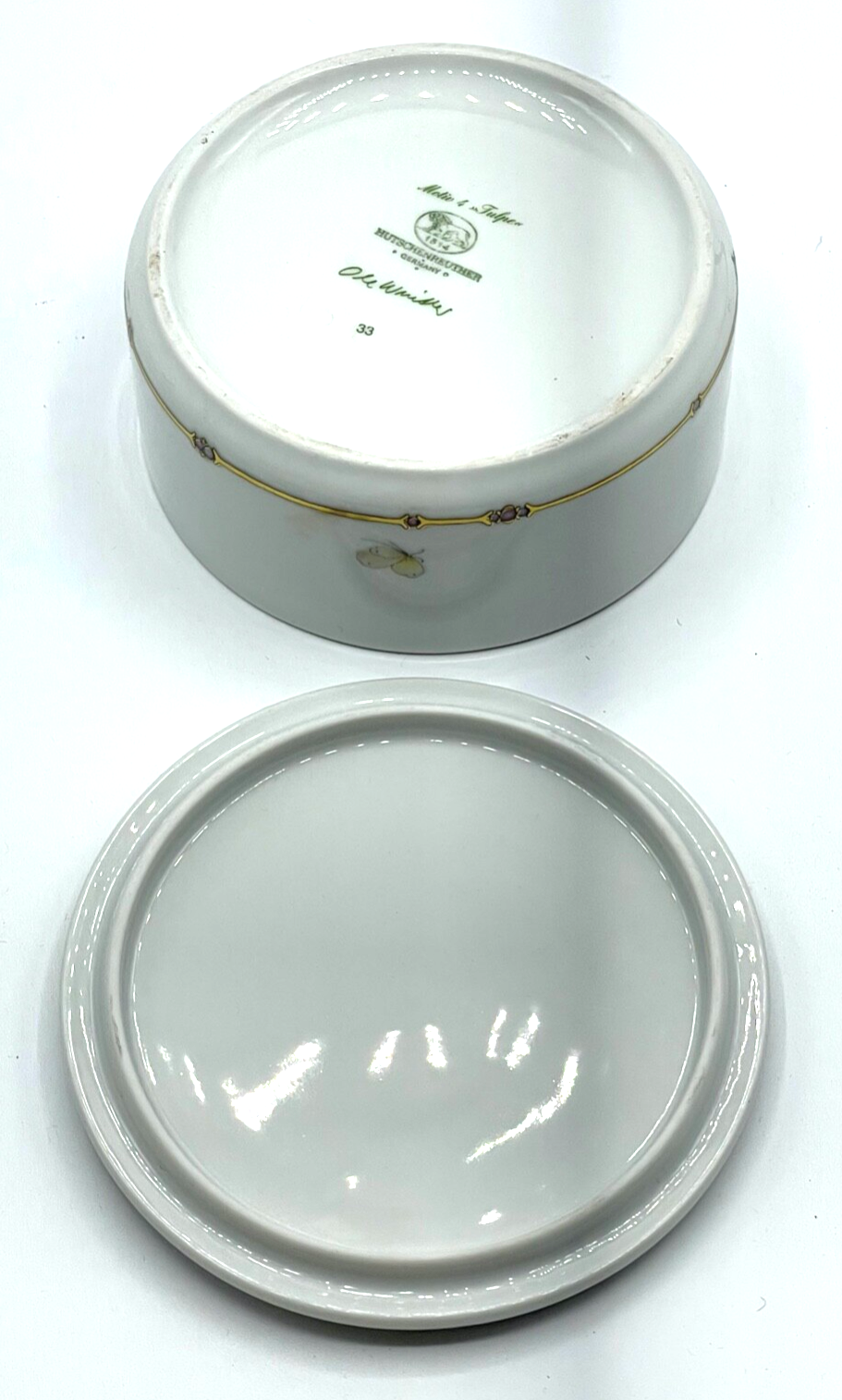 Vintage Hutschenreuther Porzellan Dose Deckeldose Ole Winther Tulpehandbemalt3