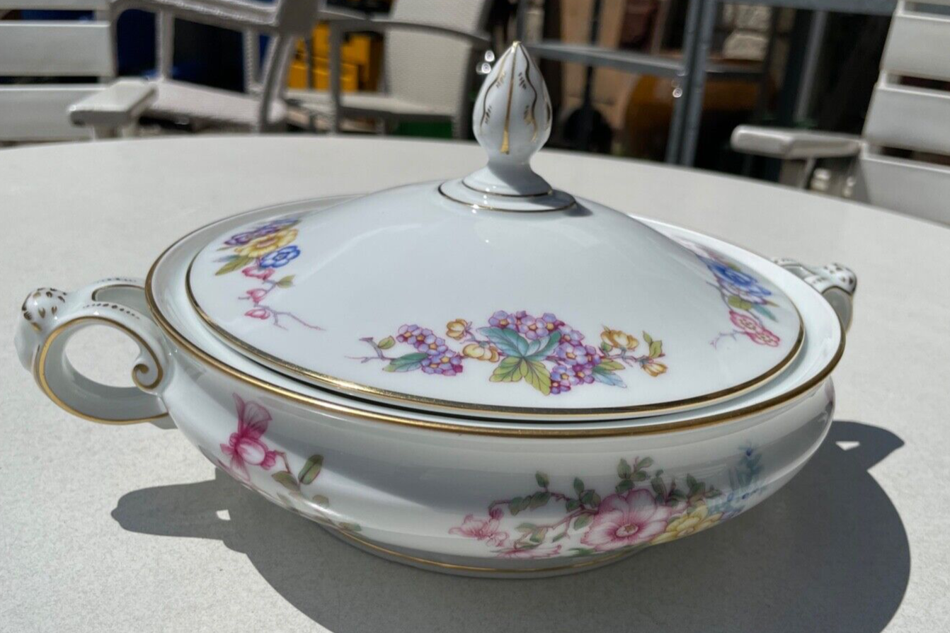 Seltene alte flache Rosenthal Porzellan Terrine um 1910 wie neu + sehr edel10
