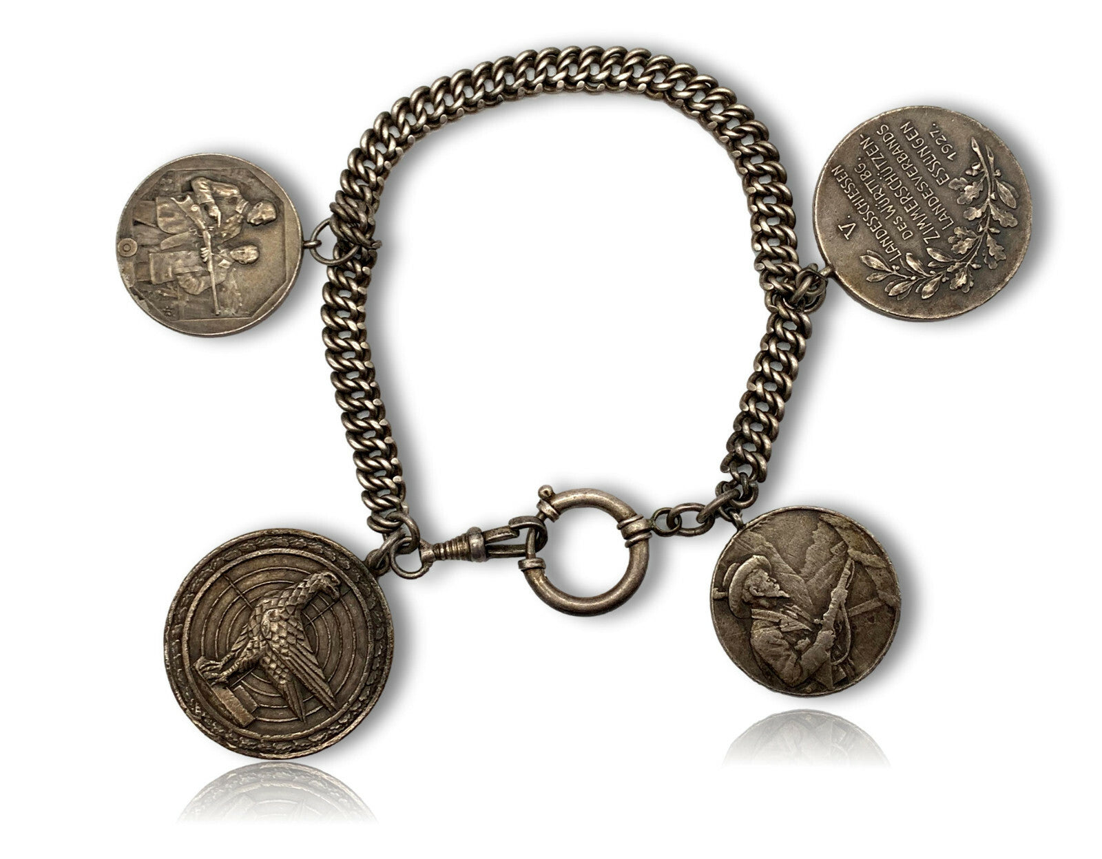 Schützenkette - Silber - 20/30er Jahre - Landesverband Württemb. - Zimmerschütze0