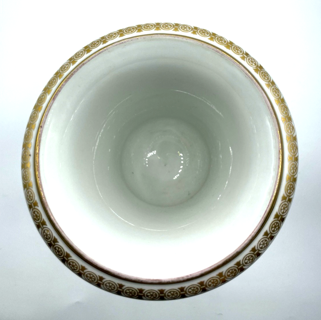 20er J Krautheim Porzellan Amphoren Vase attraktive Pokalvase handbemalt Gold7