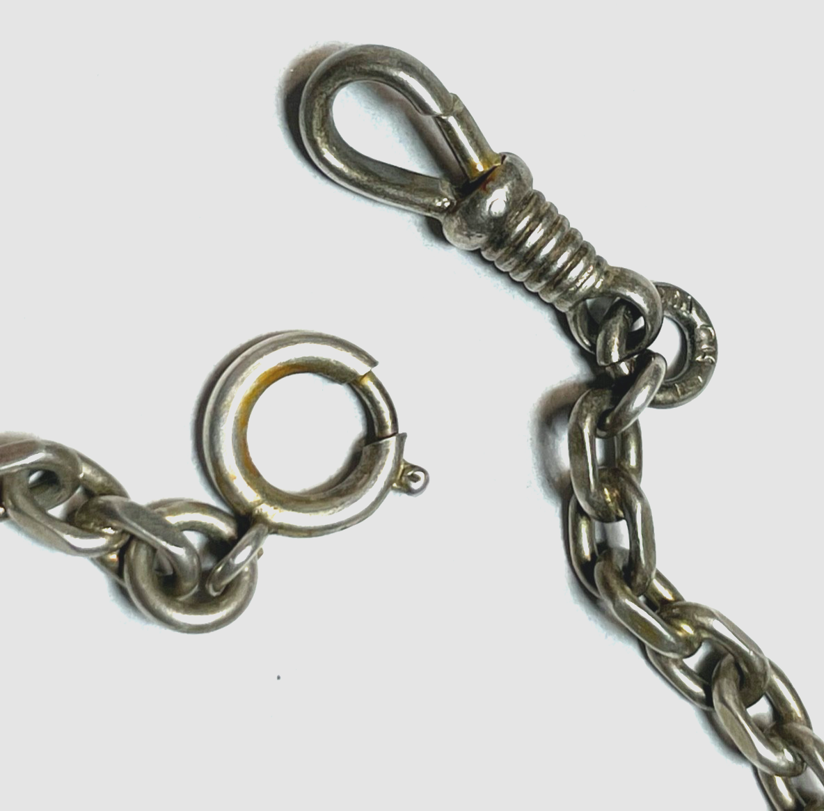Antik massive 800 Silber TUK L 151 cm B 4 mm Taschenuhrkette 66,38 Gramm gepfl.4