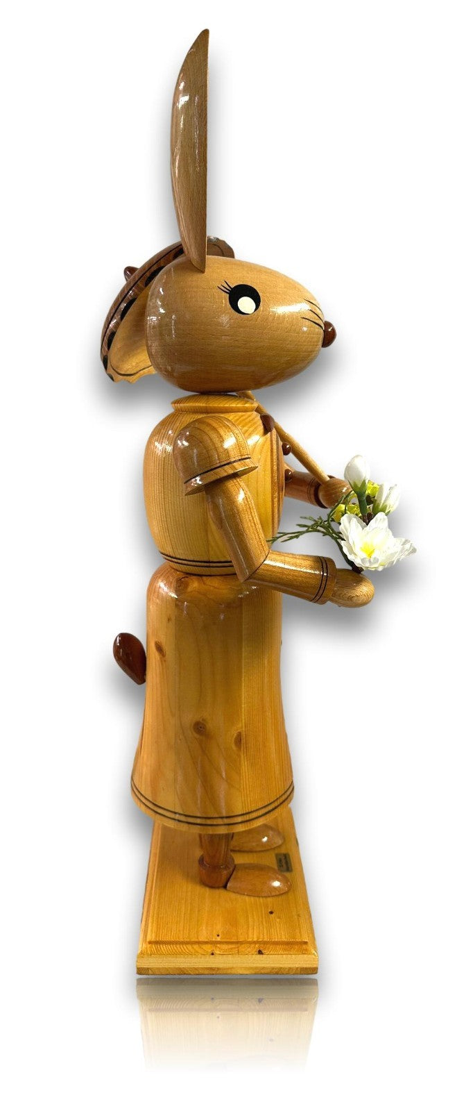 Große Hasenfamilie - 54 cm - ECHT Erzgebirge - Holzkunst Handarbeit - Osterdeko3